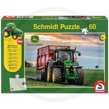 Schmidt John Deere Puzzle s traktorem, 60 dílků