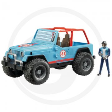 Bruder Jeep Cross Country Racer modrý s řidičem