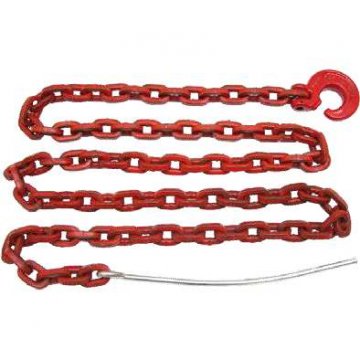 Řetěz 4 hranný s hákem a jehlou 8 mm, 2 m, jakost 8