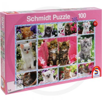 Schmidt Puzzle Koťata, 100 dílků