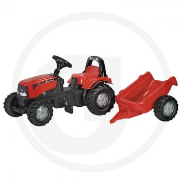 Rolly Toys Case CVX 1170 Traktor šlapací s přívěsem, červený