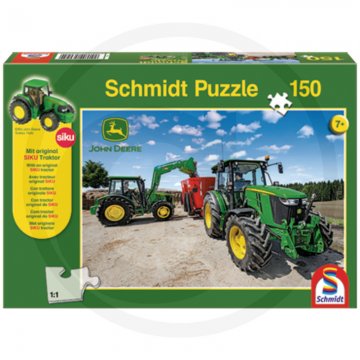 Schmidt John Deere Puzzle  s traktorem, 150 dílků
