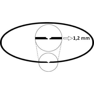 Pístní kroužek univerzální 40 x 1,2 mm