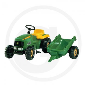 Rolly Toys John Deere Traktor šlapací s přívěsem