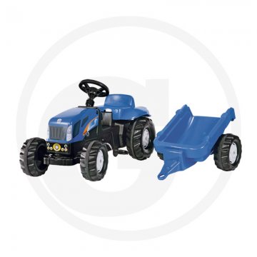 Rolly Toys New Holland T 7550 Traktor šlapací s přívěsem